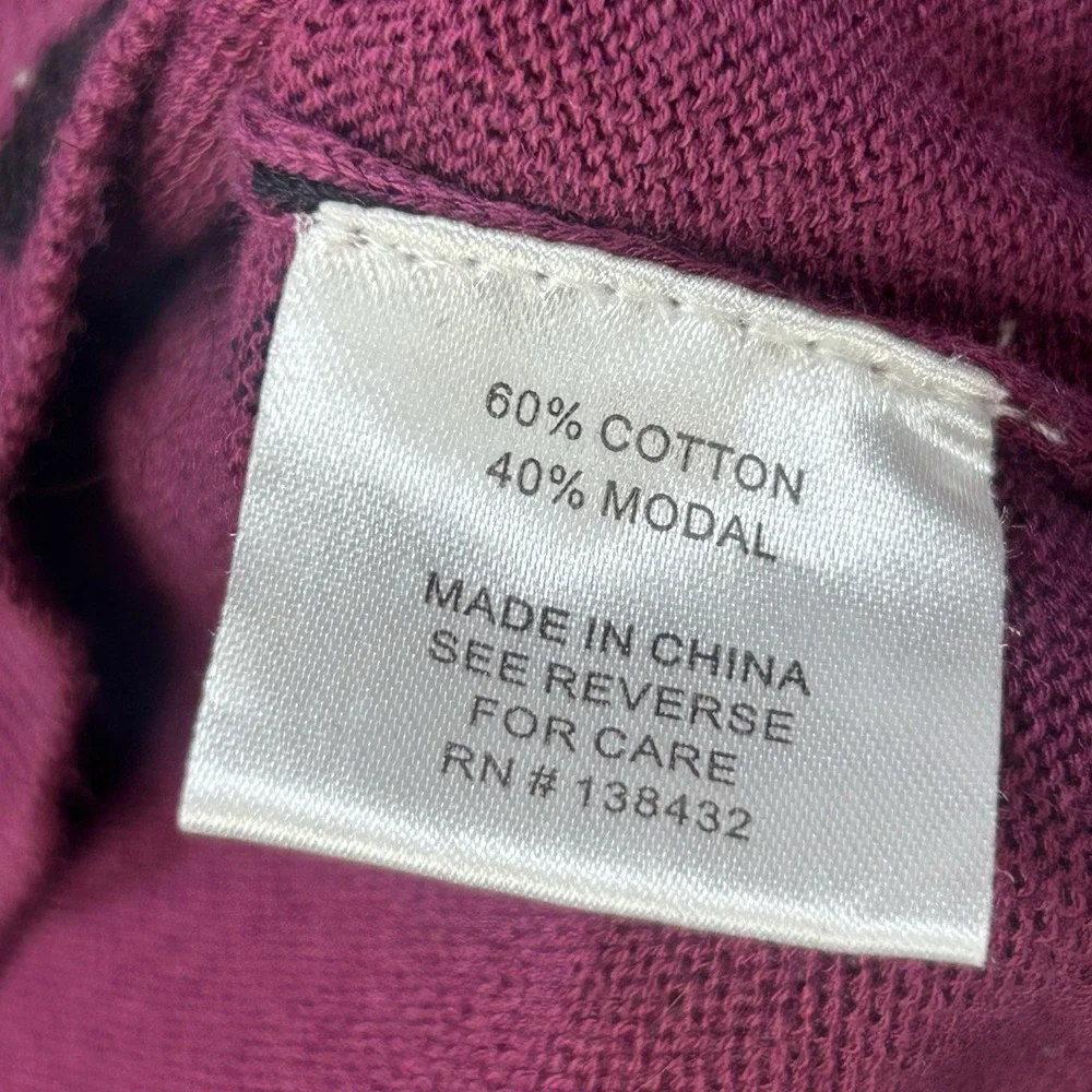 Modcloth Bat Dress Large Knit Midi Sweater Bodycon Purple Goth Witch Halloween - Picture 9 of 16